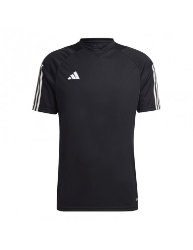 Adidas Tiro 23 Training Î‘Î¸Î»Î·Ï„Î¹ÎºÏŒ Î‘Î½Î´ÏÎ¹ÎºÏŒ T-shirt ÎœÎ±ÏÏÎ¿ Î¼Îµ Î›Î¿Î³ÏŒÏ„Ï…Ï€Î¿ HK7638